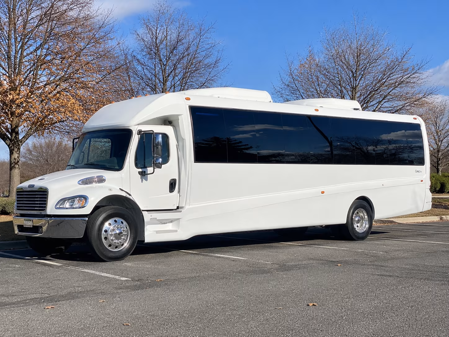 Passenger seating aboard a party bus rental serving San Antonio