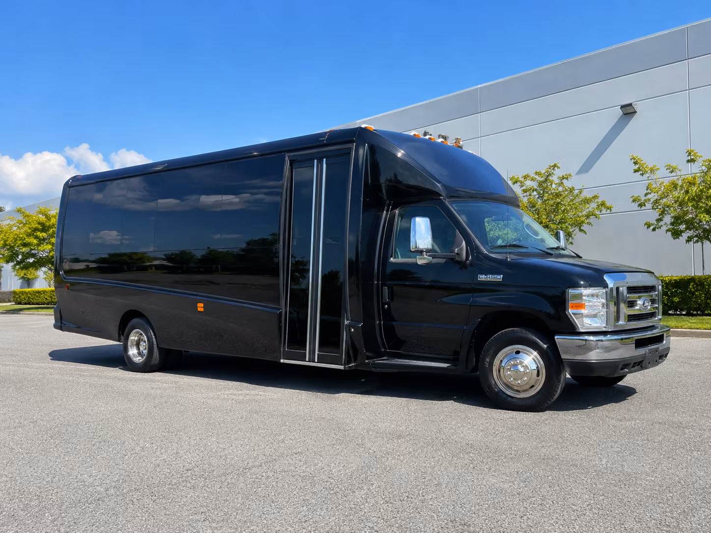 Interior of a party bus rental serving San Antonio