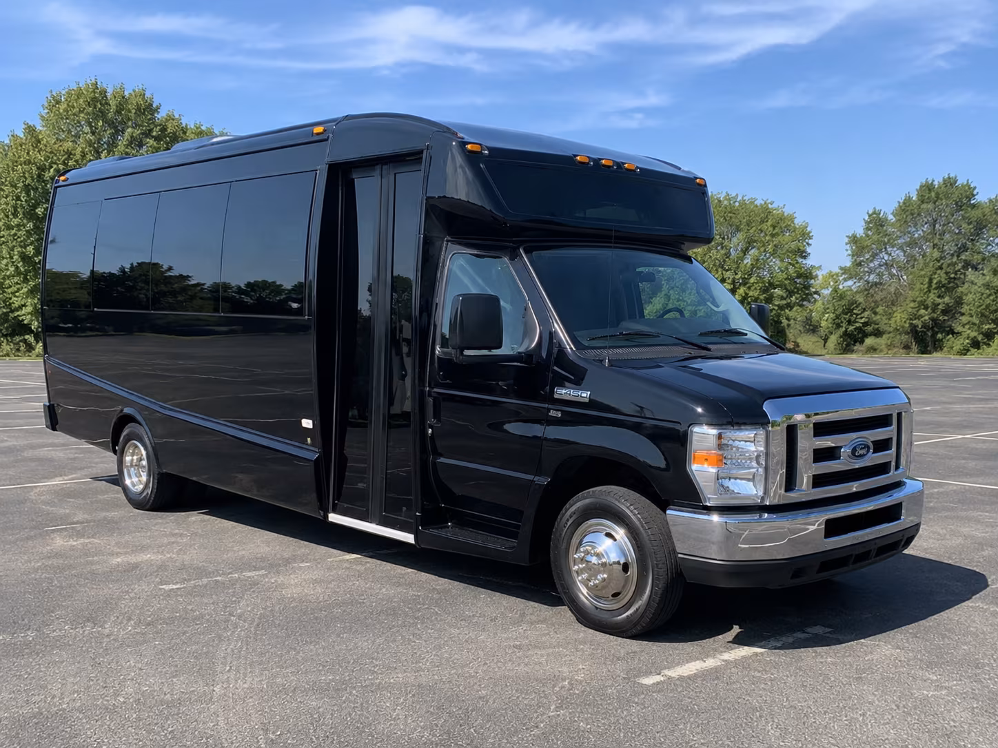 San Antonio Airport Shuttle & Transportation party bus exterior