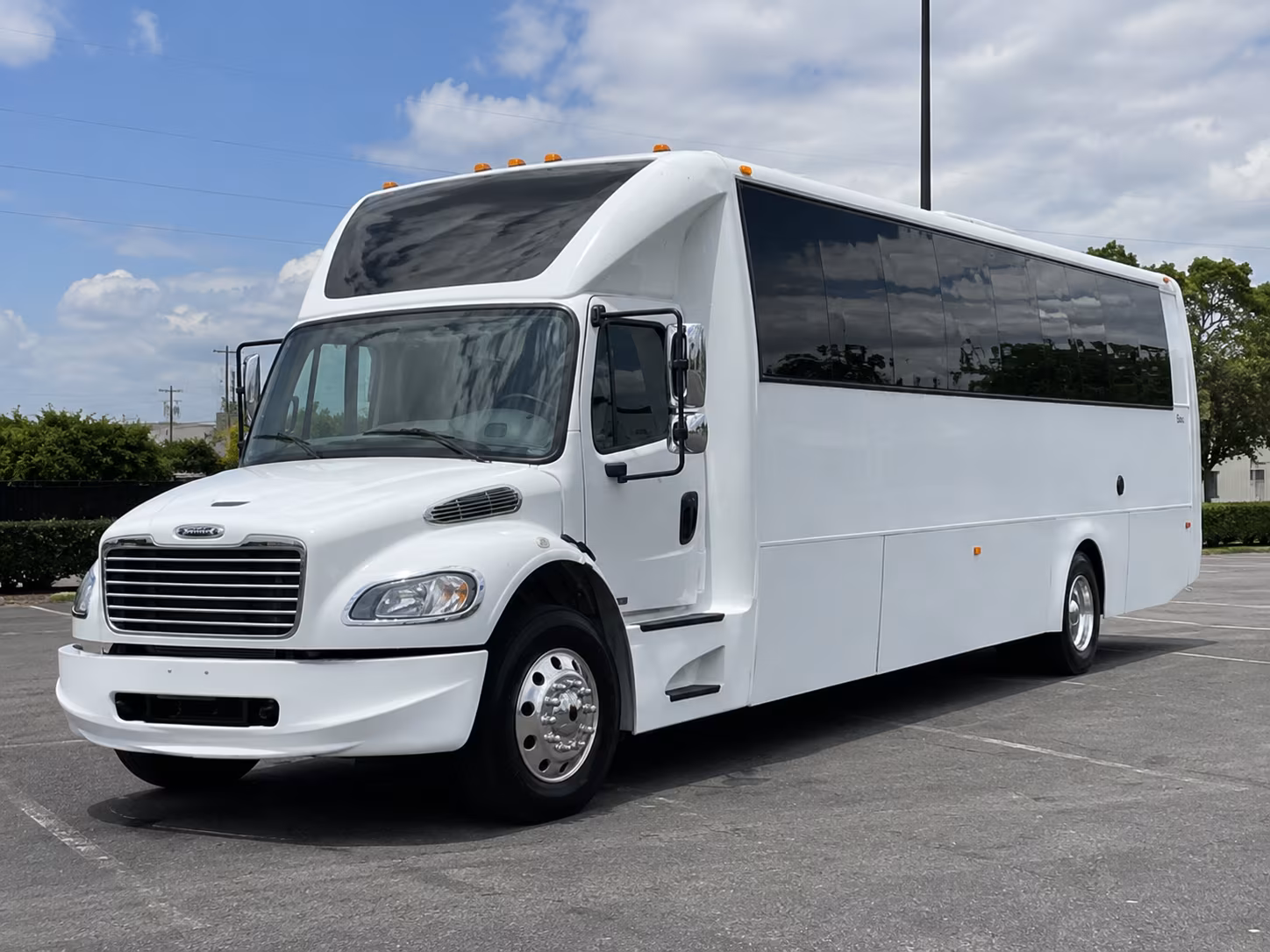 San Antonio Birthday, Sweet 16, & Quinceañera Transportation party bus exterior