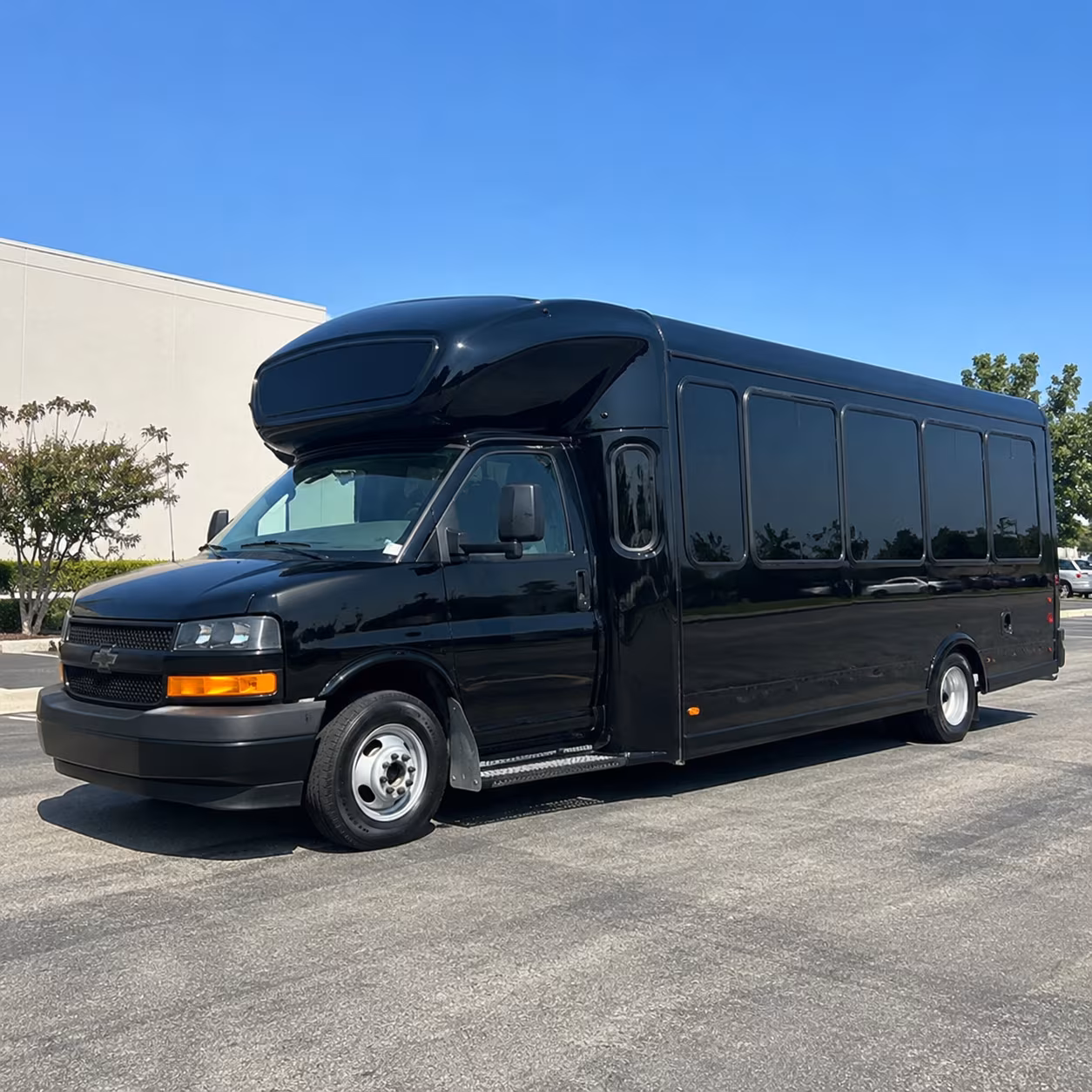 San Antonio Birthday, Sweet 16, & Quinceañera Transportation party bus exterior