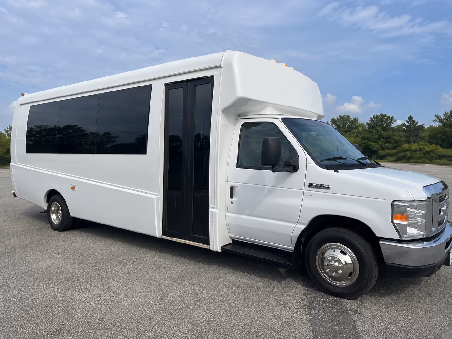 San Antonio Private Event Transportation party bus exterior