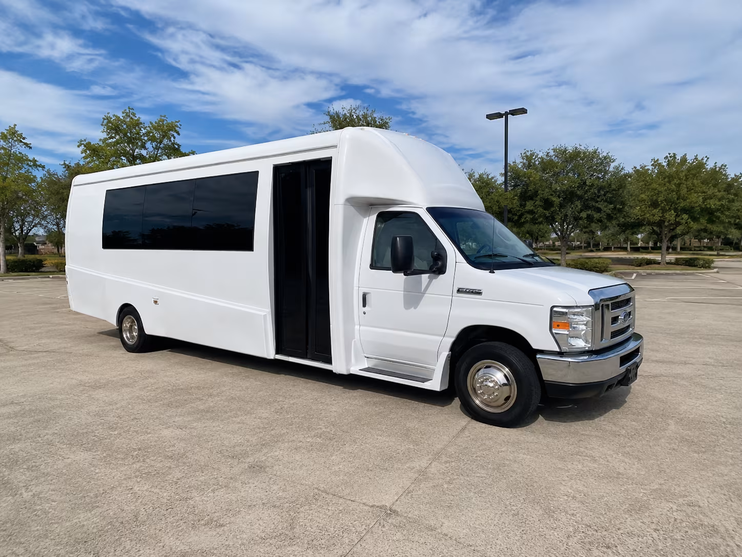 San Antonio Private Event Transportation party bus interior