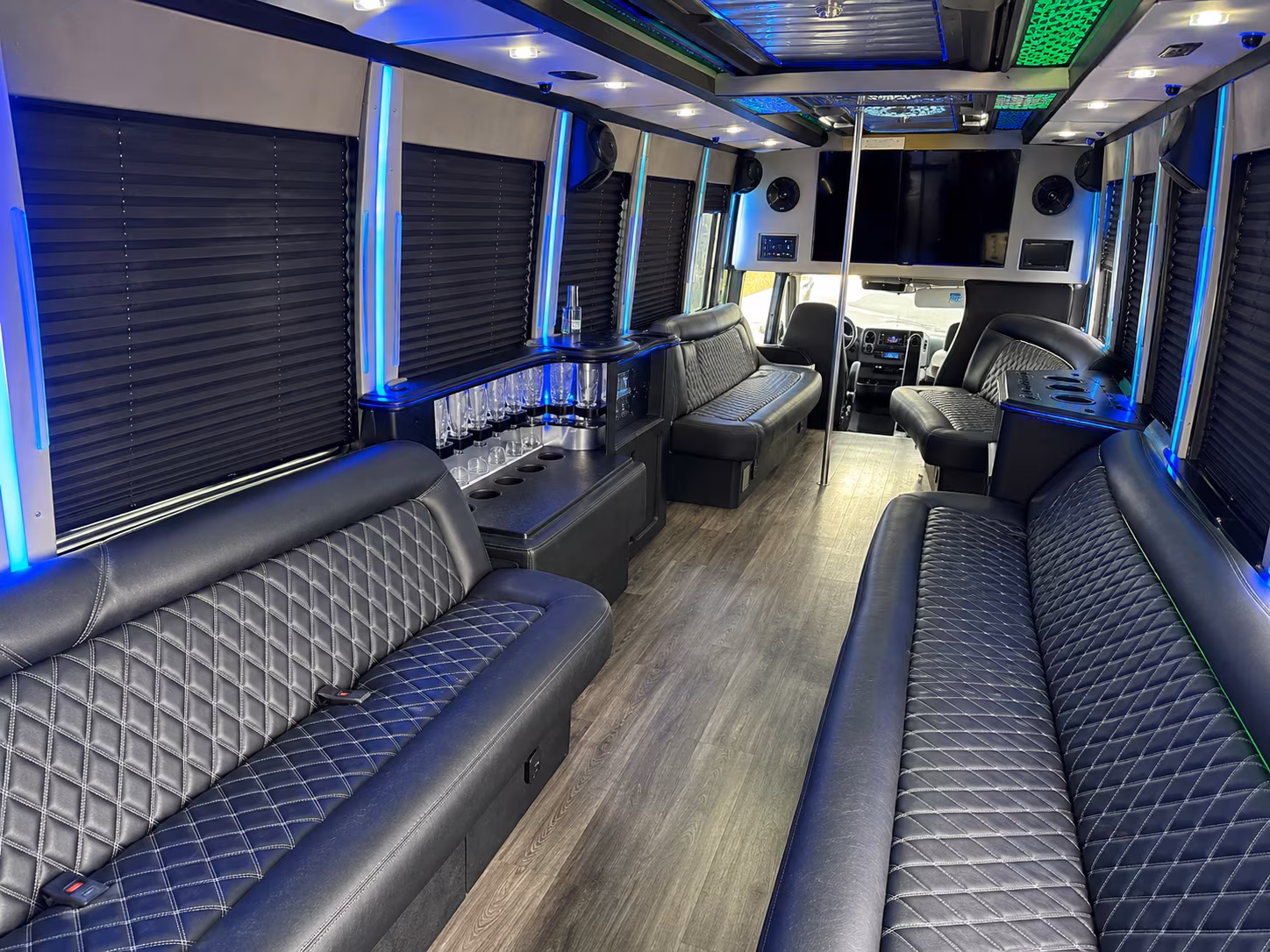 San Antonio Prom & Homecoming Transportation party bus exterior