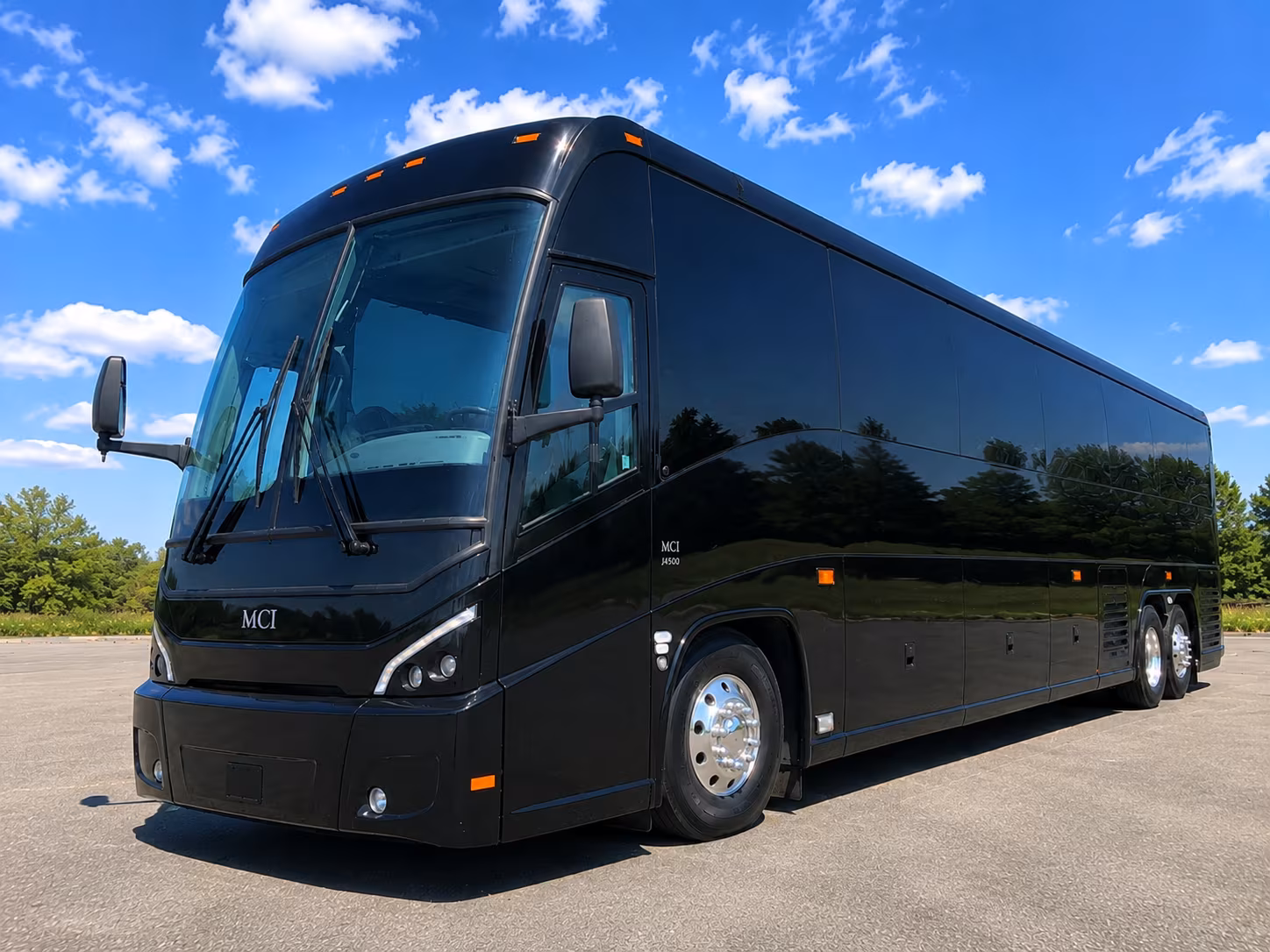 San Antonio School Event Transportation party bus exterior