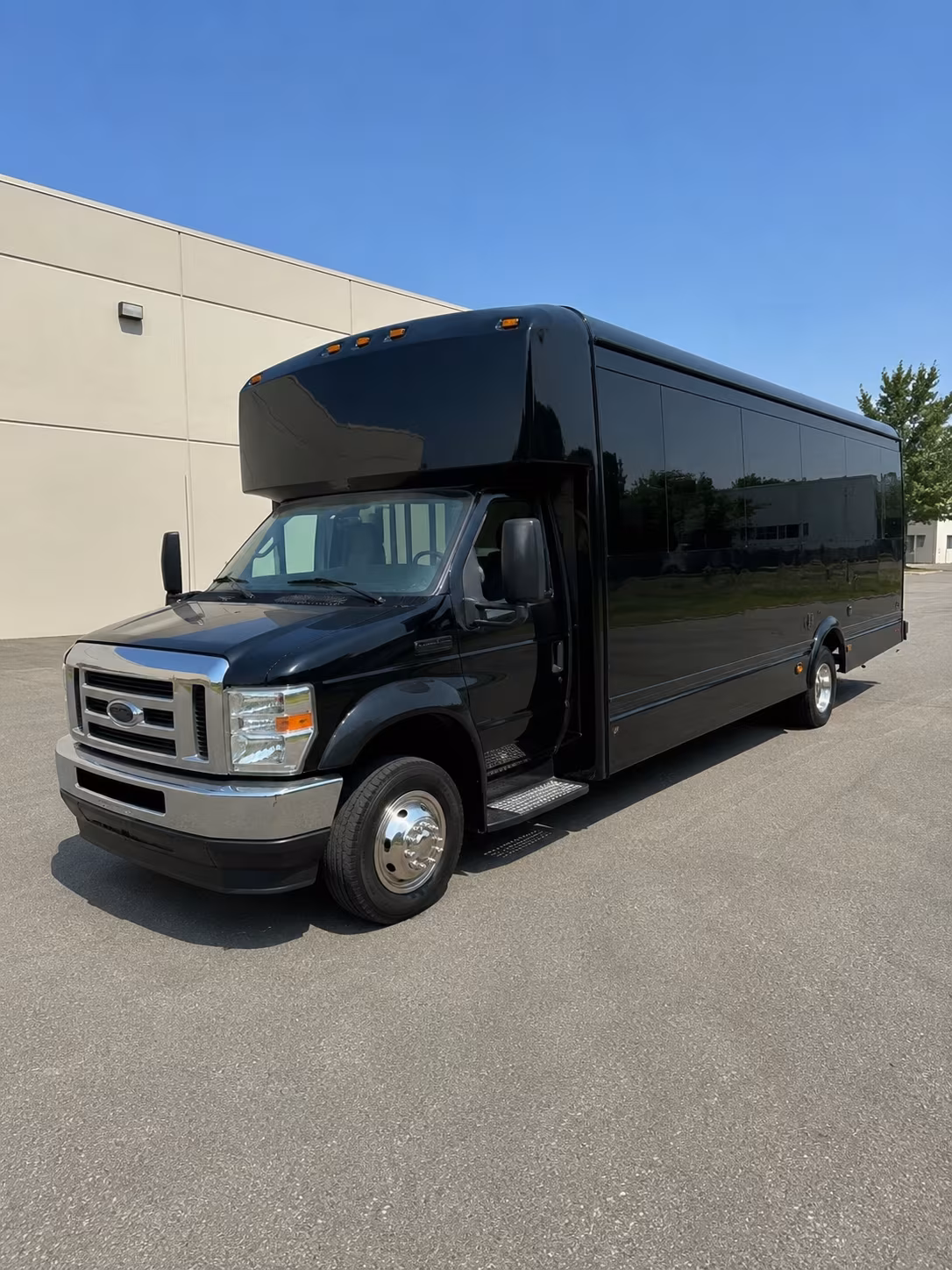 San Antonio Wedding Transportation party bus exterior