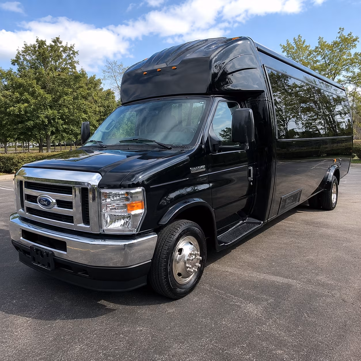 San Antonio Wedding Transportation party bus exterior