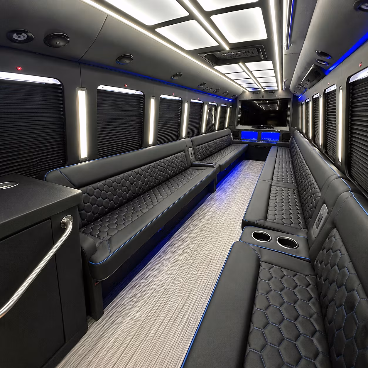 San Antonio Wedding Transportation onboard seating