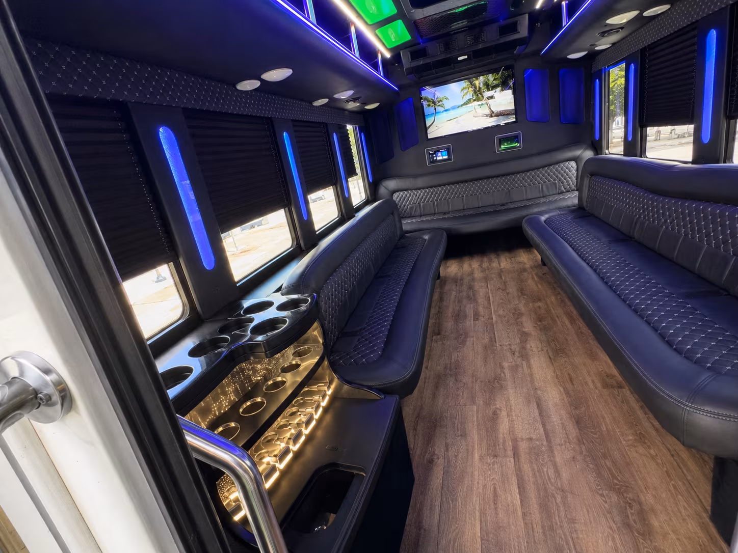 San Antonio Winery Tour & Pub Crawl Transportation party bus exterior